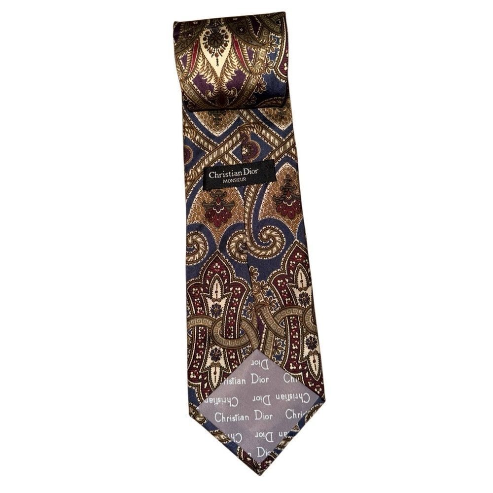 Christian Dior Men's 100% All Silk Vintage Tie in